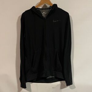 Nike Black Dri-FIT full-zip Hoodie sweatshirt